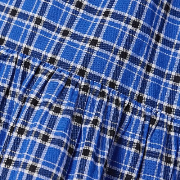 Dôen Sebastiane Skirt in Cassis Check Size XL - Picture 3 of 4